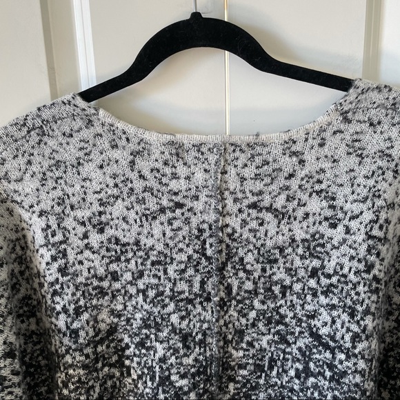 Wildfox Alpaca Wool Blend Black & White Ombre Pixel Party Relaxed Fit Sweater - Picture 11 of 15